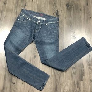 Levis Red Rare Denim Jeans Size 30 Measures 32x33